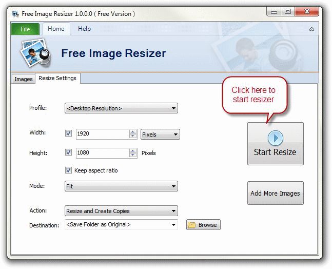 Download Free Image Resizer v1.4.1 (freeware) - AfterDawn: Software