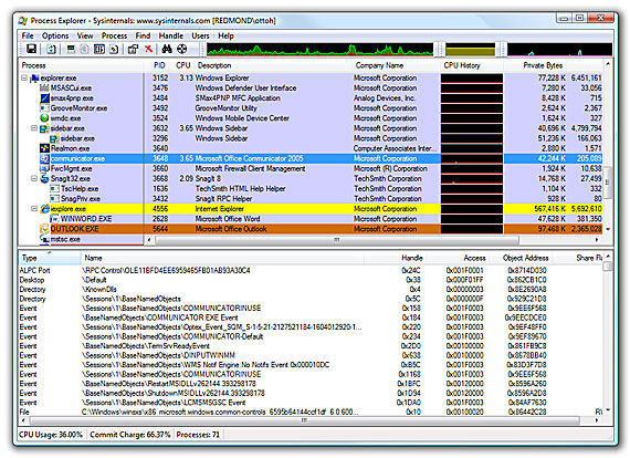 process explorer for windows 10