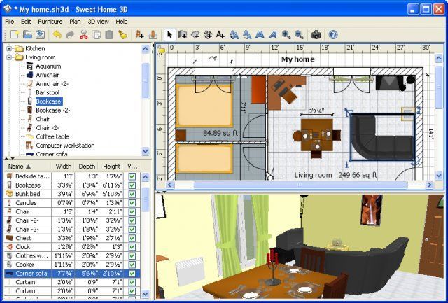 sweet home 3d design software