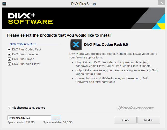 divx plus codec pack download