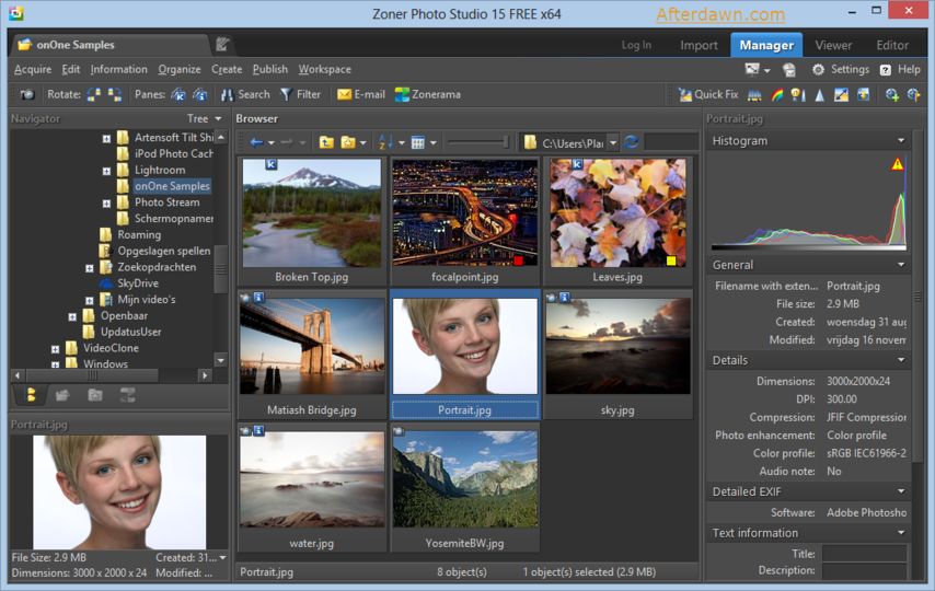 download Zoner Photo Studio X for Windows