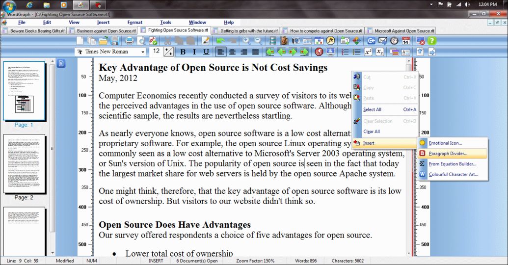 Download SSuite Office - WordGraph  (freeware) - AfterDawn: Software  downloads