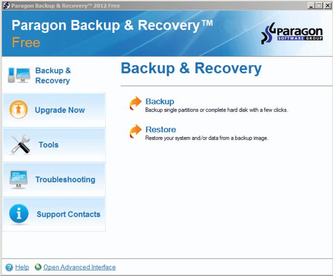 paragon backup & recovery free