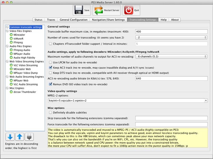 Mac media server software versions