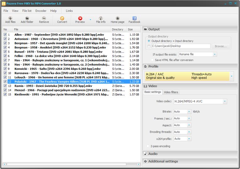 backup marmorering Omkreds Download Pazera Free MKV to MP4 Converter (Portable) v1.1 (freeware) -  AfterDawn: Software downloads