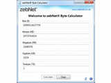 zebNet Byte Calculator v5.0.1.3