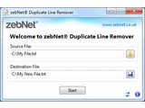 zebNet Duplicate Line Remover v1.0.0.0