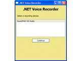 .NET Voice Recorder v0.1 Beta