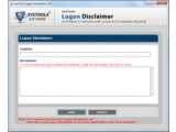 SysTools Logon Disclaimer v1.0
