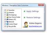 door2windows Windows 7 Navigation Pane Customizer v1