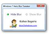 door2windows Windows 7 Aero Blur Tweaker v1