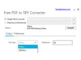 Free PDF to TIFF Converter v1.0