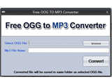 Free OGG to MP3 Converter v1.0