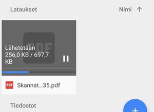 Listn skannattu dokumentti Google Driveen