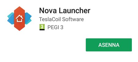 Nova Launcher Google Play -kaupassa