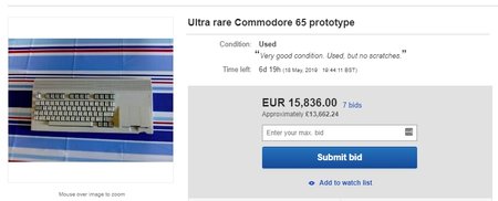 Commodore 65 on sale at eBay