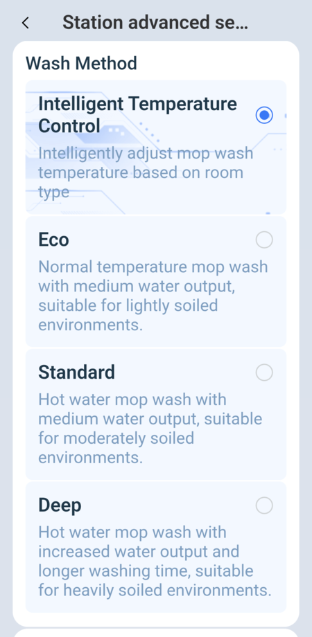 Ecovacs dock settings 3/6