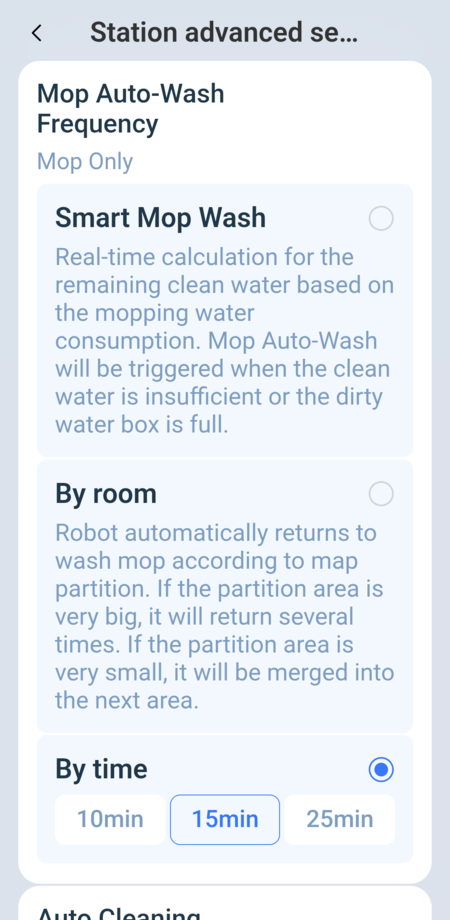 Ecovacs dock settings 4/6