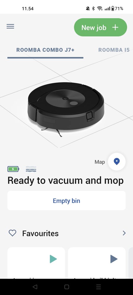 iRobot Home main screen