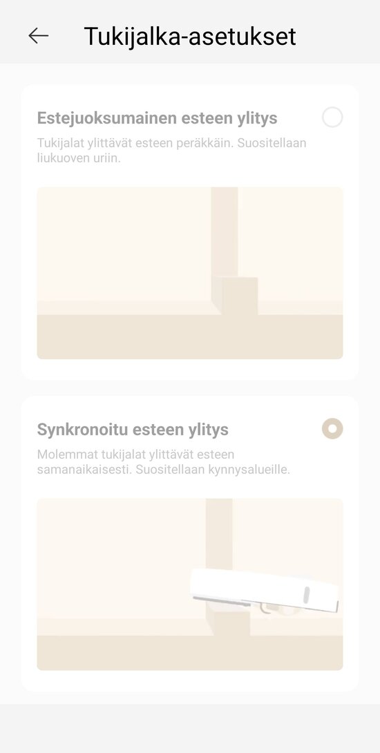 Kiipeilyn asetukset