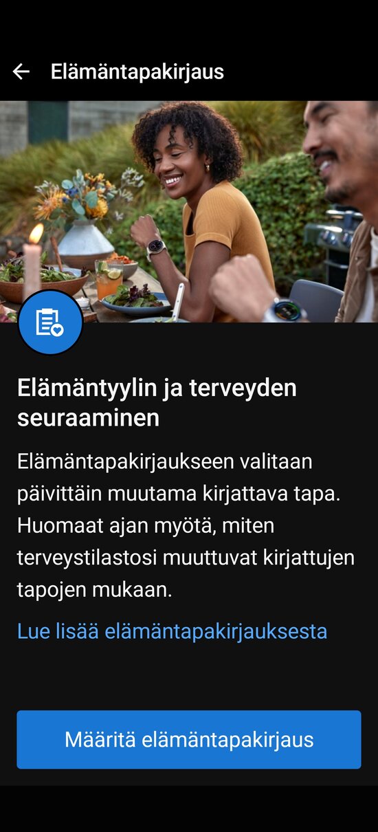 Elmntapakirjausten aloittaminen