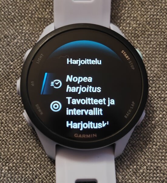 Valitaan Nopea harjoitus