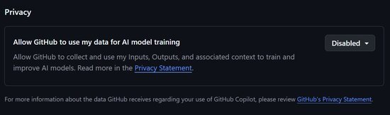 Kiellä omien tietojesi käyttö tekoälyn koulutukseen GitHub Copilotissa