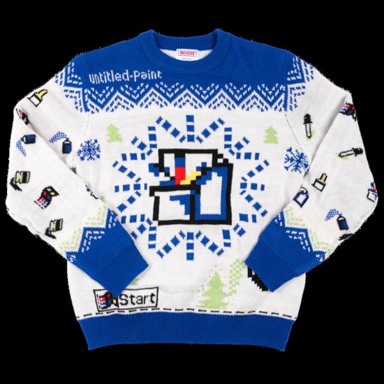 MS Paint ugly holiday sweater 2020