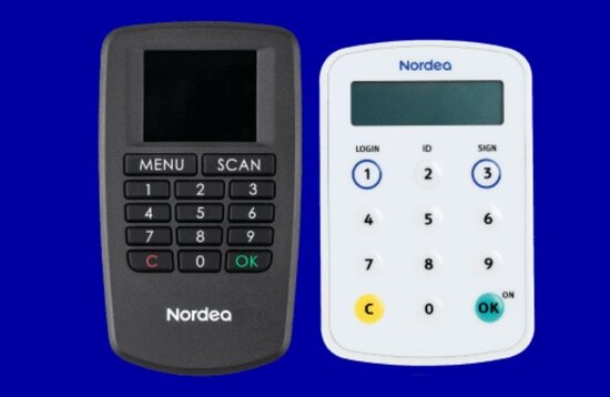 Uusi ja vanha Nordean fyysinen tunnistautumislaite