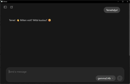 ollaman tekoäly vastaa