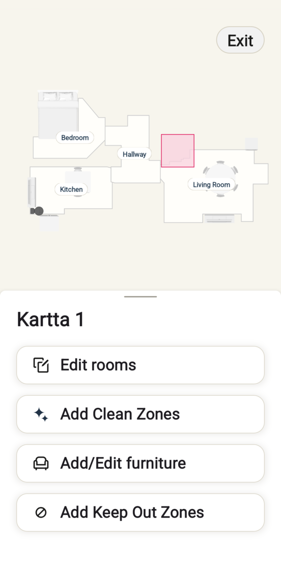 Main view for map editing features