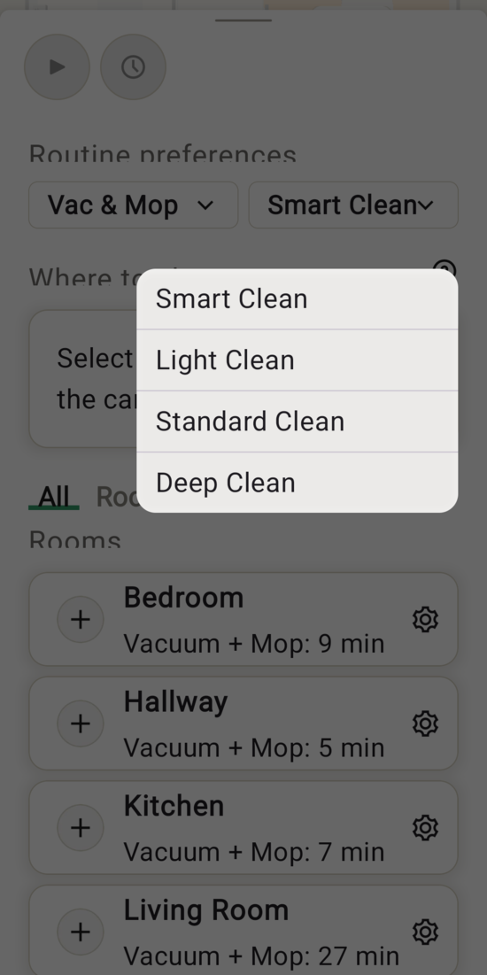 Choosing the cleaning method