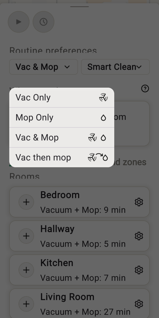 Are we mopping or vacuuming or both?