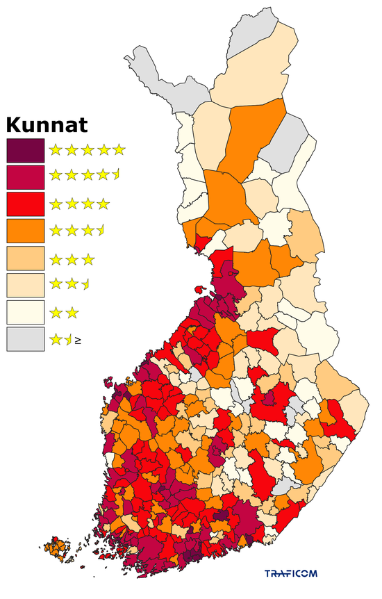 Kunnat luokituksensa mukaan