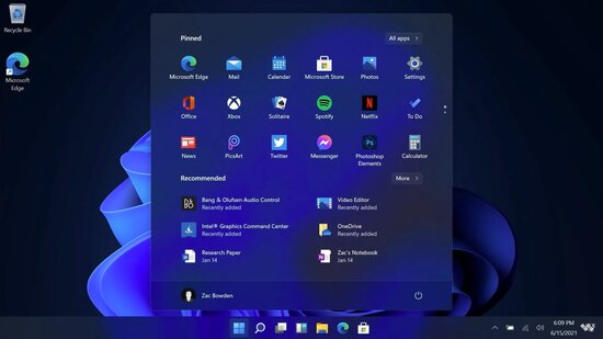 Windows 11 Start menu