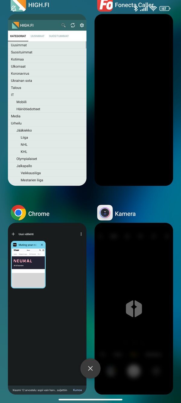 Xiaomi 12 - käyttöjärjestelmä