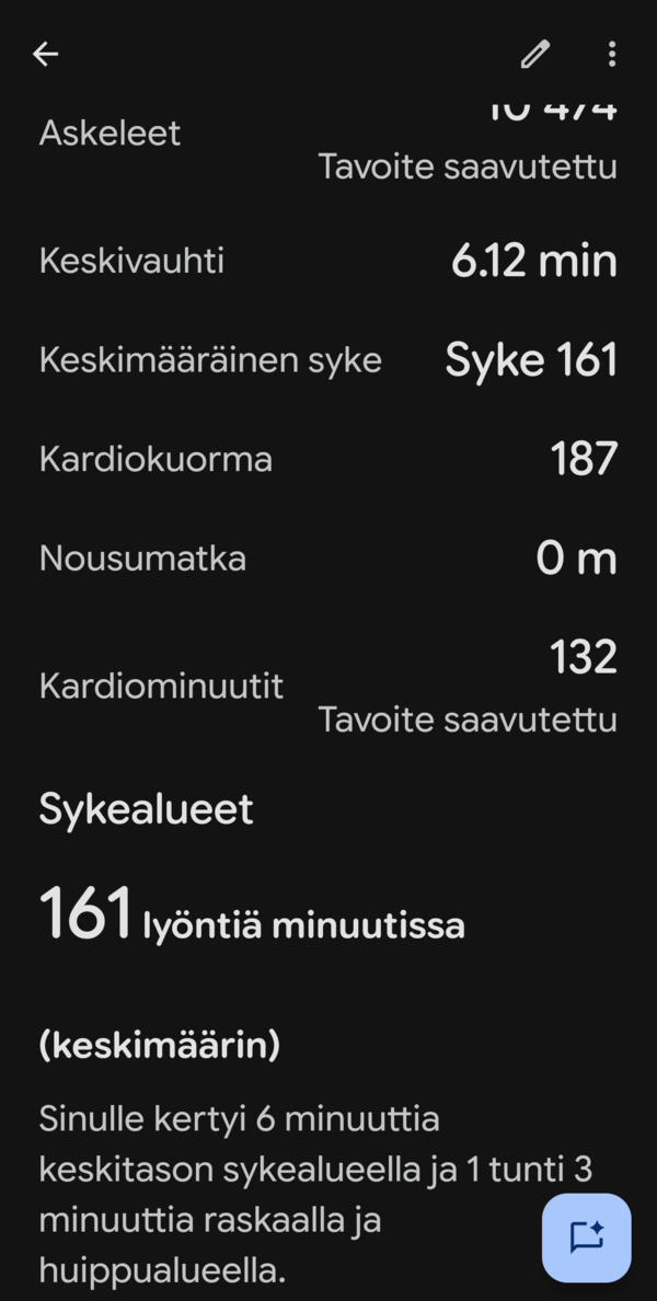 Juoksulenkin tiedot 2/4
