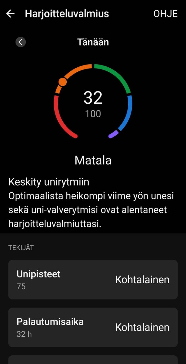 Harjoitteluvalmius