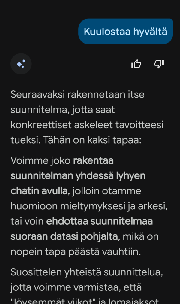 Suunnitelman luontia teko�lyn kanssa 8/9