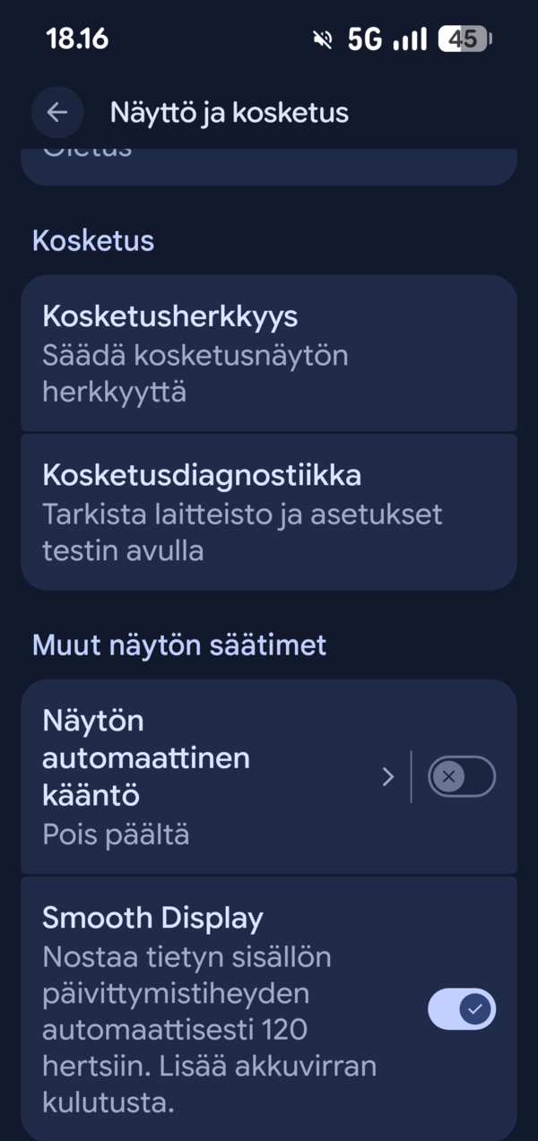 Virkistystaajuuden valinta