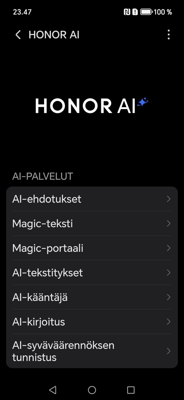 AI-valikko