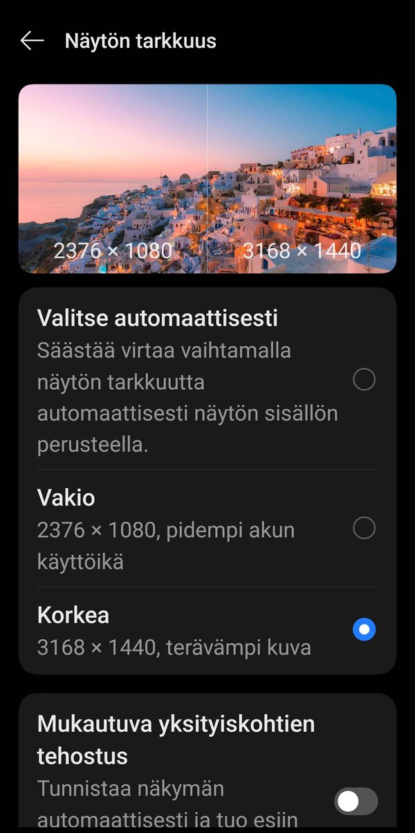 OnePlus 13, nytn tarkkuuden valinta