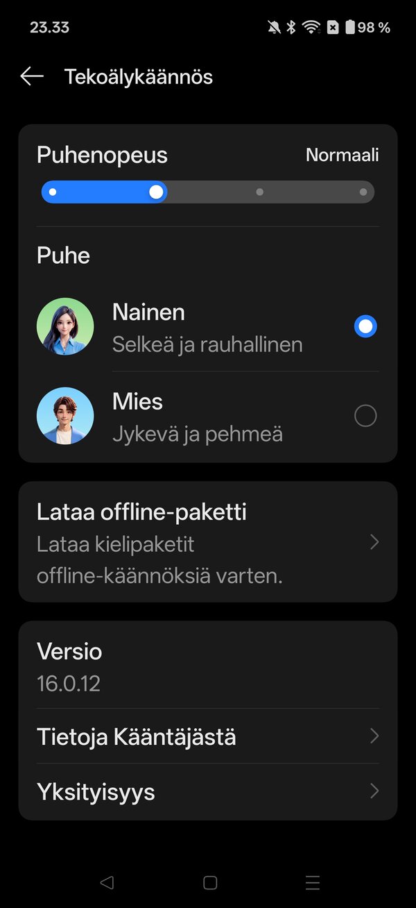 OnePlussan tekoälytoimintoja, AI-kääntäjä