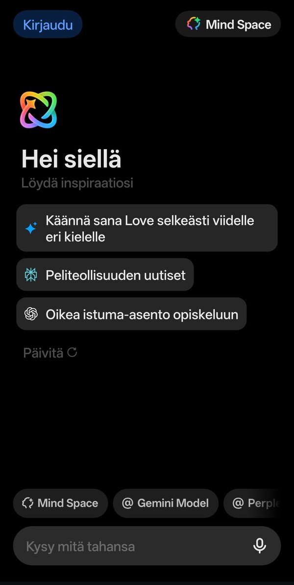Oppon tekoälychat