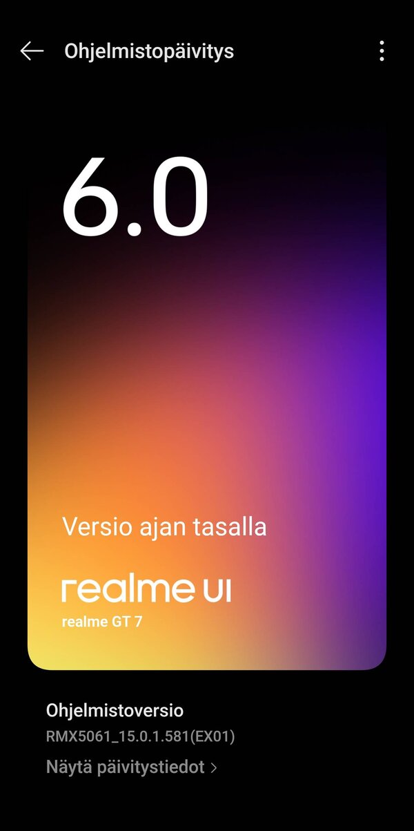 Tiedot Realmen Androidista