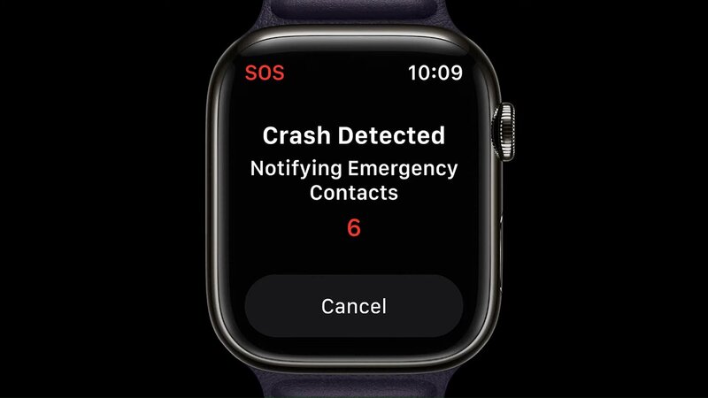 Apple Watch 8 törmäyksentunnistus