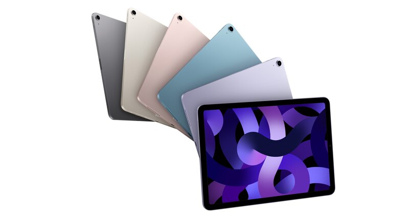 iPad Air 2022 eri väreissä
