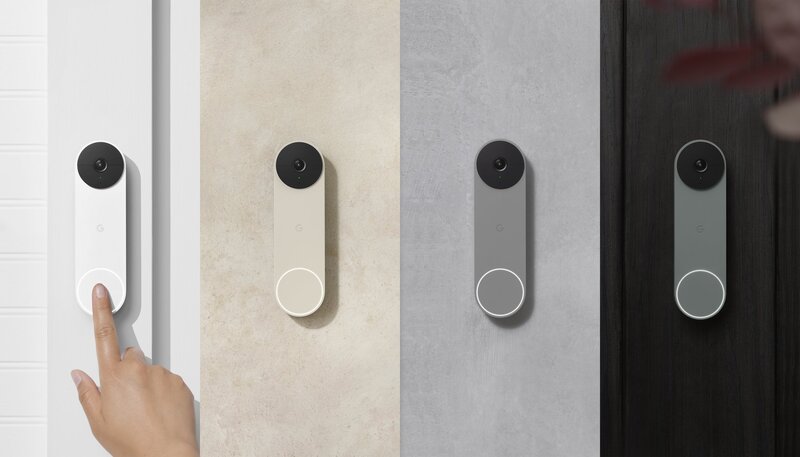 Nest Doorbell kamera eri väreissä