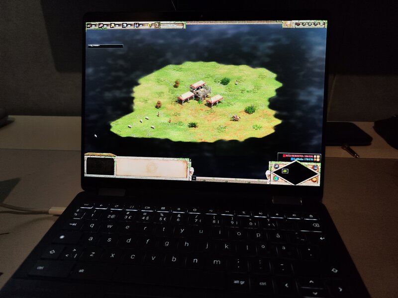 Age of Empires 2 peli Chromebook-kannettavalla