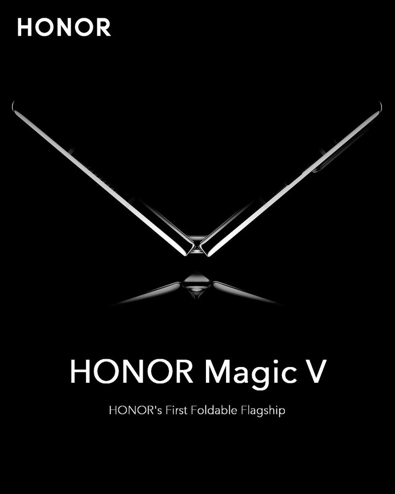 Honor Magic V first foldable flagship vihjailu tulevasta taittuvanäyttöisestä puhelimesta